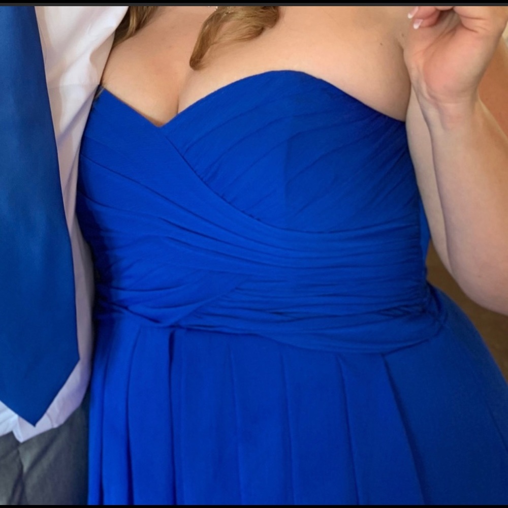 Bridesmaid dress blue David’s bridal - Make an offer. Need gone